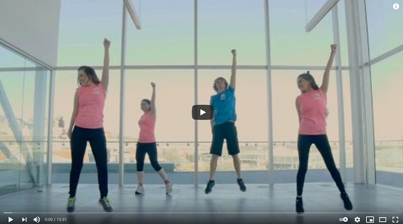 Capture d'écran de la Vidéo "Zumba avec Subito texto sur Youtube